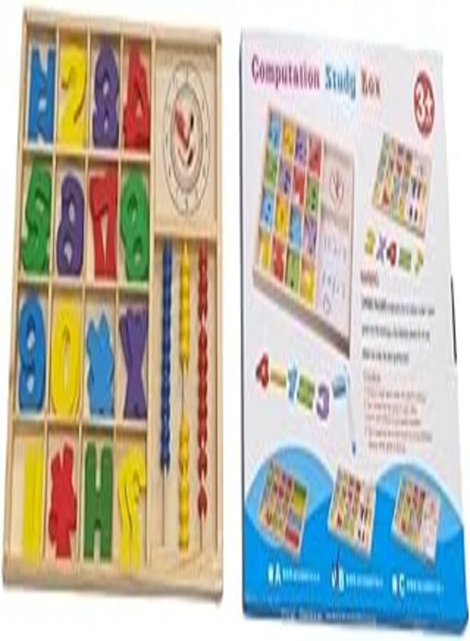 Al Safwa Alsafwa Wooden Toys with Numbers and Sticks W21-29, Multi Color
