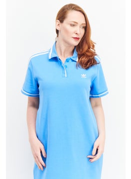 adidas Originals Adidas Originals x Thebe Magugu Women Sportswear Fit Outdoor Midi Dress, Blue  - Image 2