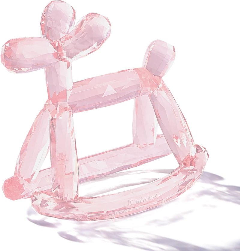 Miraloop Crystal Jelly Baby Teether - Jellydog Teething Relief Toy for Infants 3-6 Months, BPA-Free, Odorless, Safe for Babies (Rose Quartz) - Image 1
