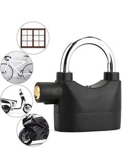 KD ZONE KD ZONE Motion Sensor Alarm Lock HomeWaterproof Anti Theft Lock Alarm for Home Door W 3 KeysAlarm Pad Lock for Home SafetyBikeBicycleUniversal Use 110Dba SirenBlackCarbon SteelDeadbolt  - Image 2