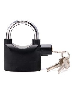KD ZONE KD ZONE Motion Sensor Alarm Lock HomeWaterproof Anti Theft Lock Alarm for Home Door W 3 KeysAlarm Pad Lock for Home SafetyBikeBicycleUniversal Use 110Dba SirenBlackCarbon SteelDeadbolt  - Image 1