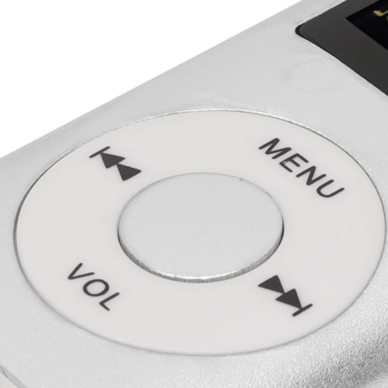 klarako MP3 Music Player, Superior Sound Stylish Multifunctional Lossless Sound Slim 1.8 Inch LCD Screen Portable MP3 Music Player with Charging Cable and Earphone (Silver) - Image 4