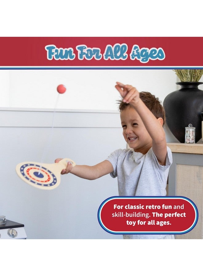 Continuum Games Way Back Toys Paddle Ball, Game Of Steady Hands And Skill, Novelty Family Fun Game For Ages 5 And Up - Image 3