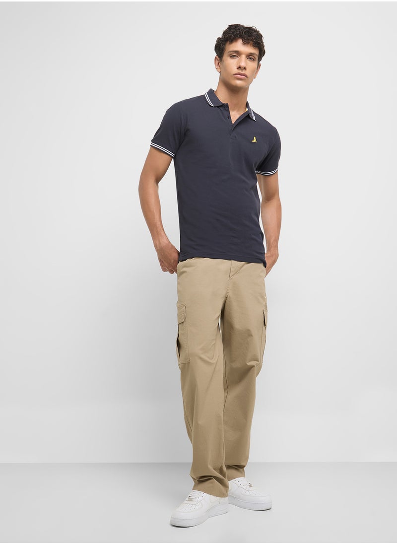 BRAVE SOUL Contrast Polo Shirt  - Image 4