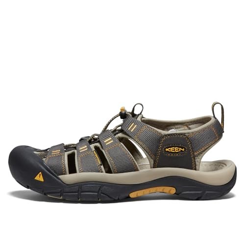 Keen صنادل مياه مغلقة للرجال من كين نيو بورت H2، رافن/ألمنيوم، 11.5 US - Image 3