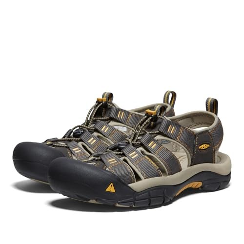 Keen صنادل مياه مغلقة للرجال من كين نيو بورت H2، رافن/ألمنيوم، 11.5 US - Image 4
