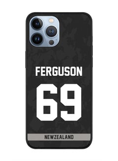 Rugged Black Edge Case iPhone 13 Pro Max, Slim fit Soft Case Flexible Rubber Edges Thin Cover - Player Name - Lockie Ferguson, Jersey Number- 69