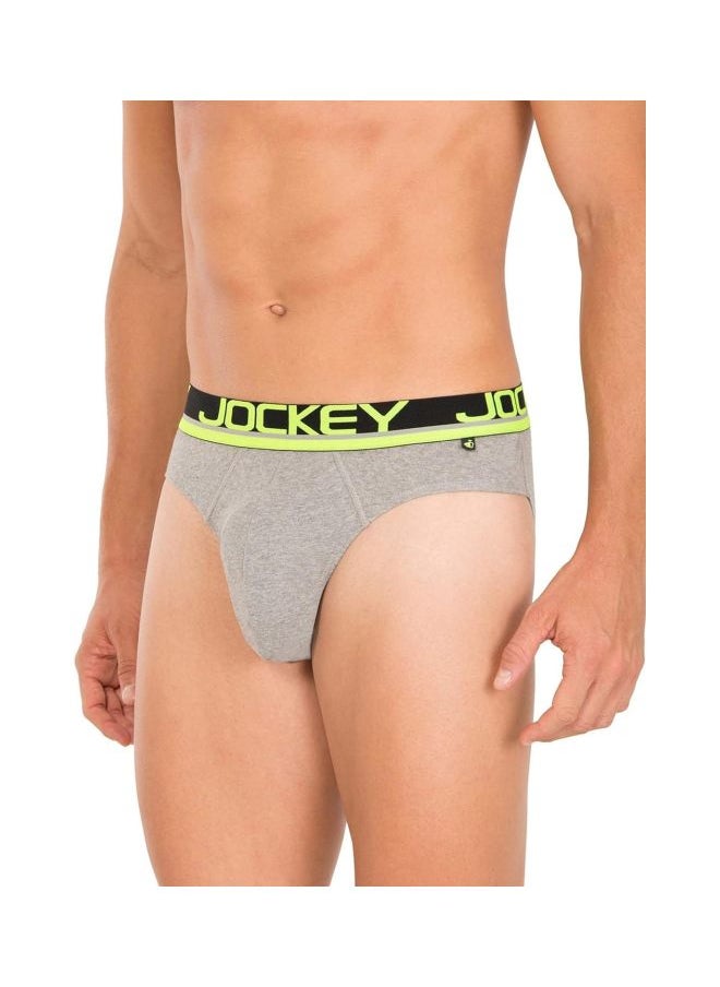 JOCKEY Jockey FP02 Men Super Combed Cotton Rib Solid Brief with Ultra soft Waistband  - Image 3