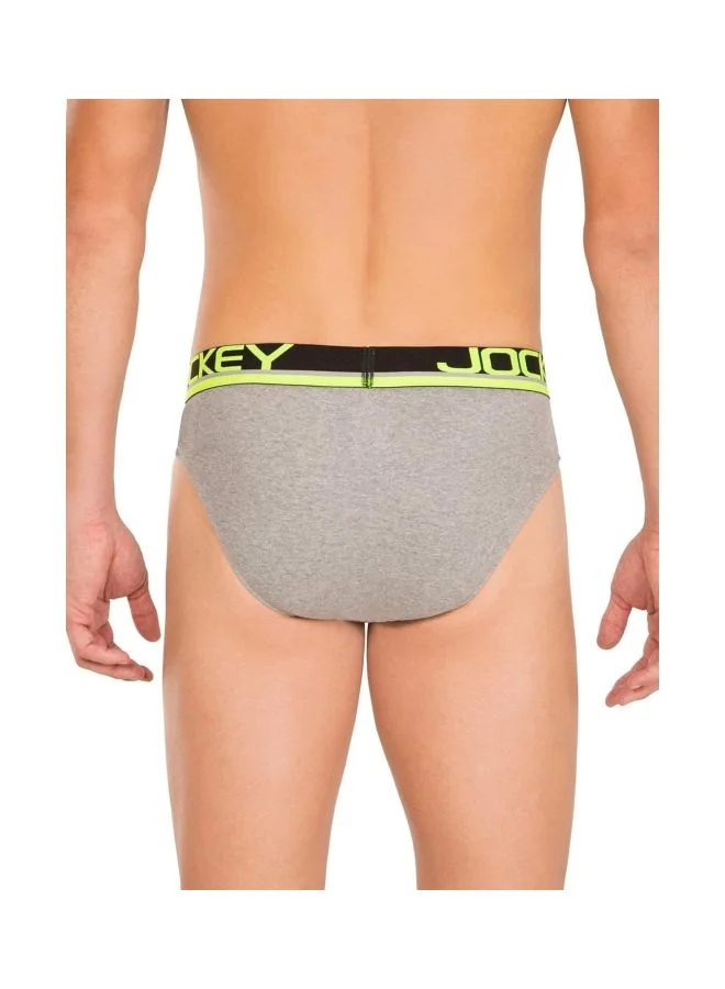JOCKEY Jockey FP02 Men Super Combed Cotton Rib Solid Brief with Ultra soft Waistband
