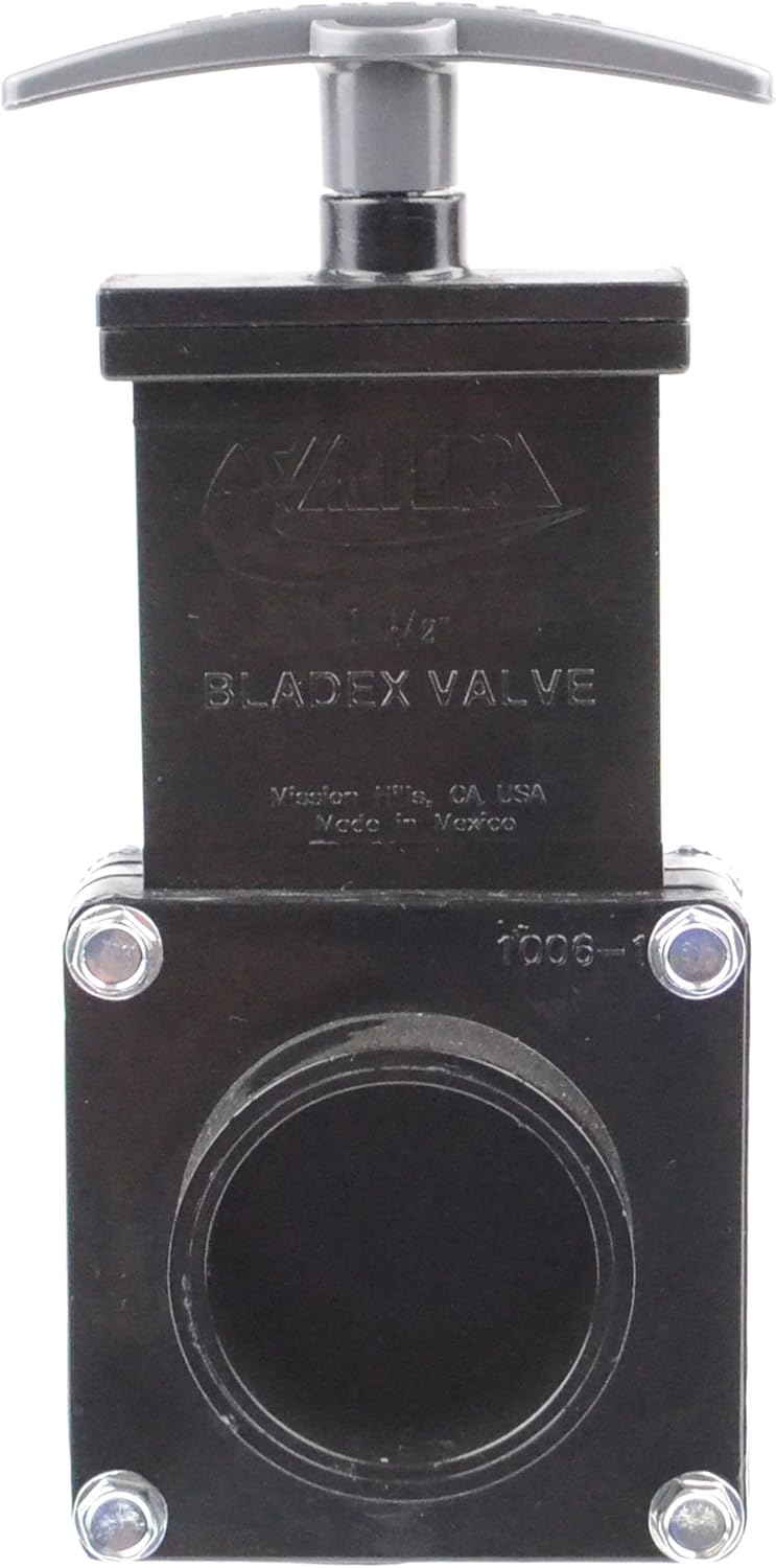Valterra 1.5 Inch Dump Valve - Silver/Black