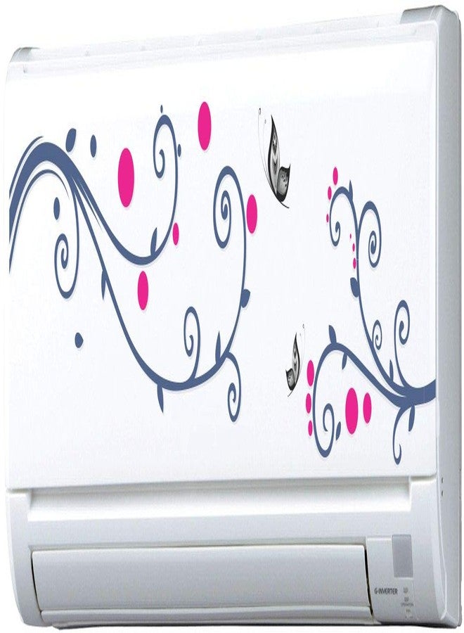 Decals Creation Vinyl Split AC/ Wall Sticker (Multicolour), Pack of 1
