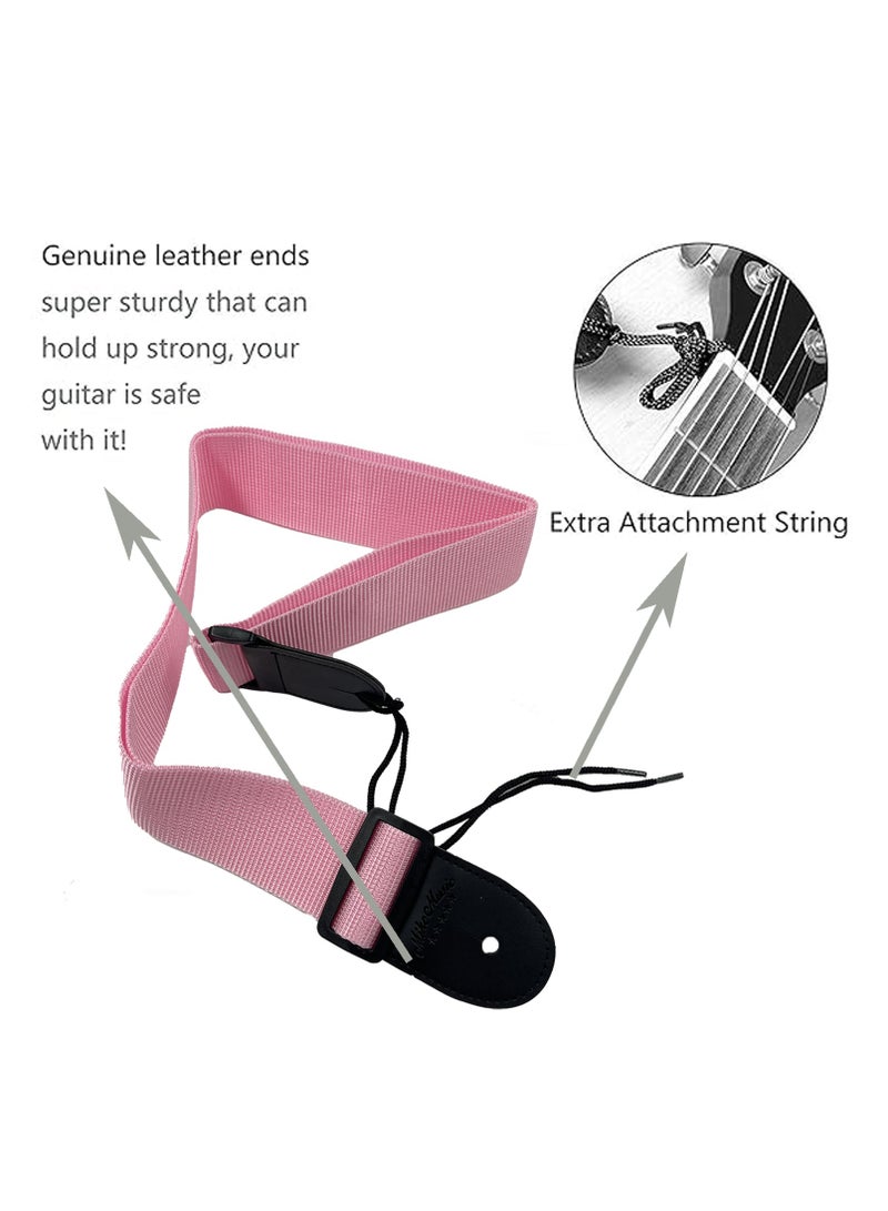 Generic Premium Cotton Guitar Strap - Adjustable Length, Comfortable, and Durable - Ideal for All Guitar Types - Mike Music - Image 3