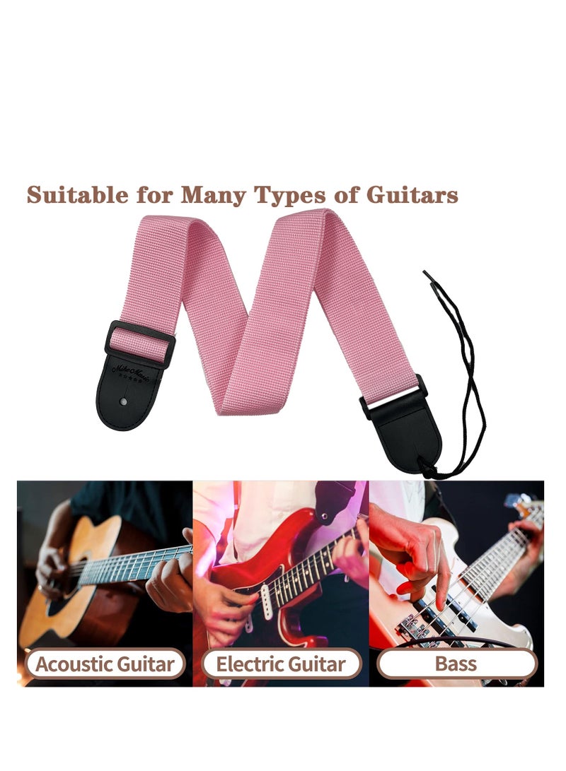 Generic Premium Cotton Guitar Strap - Adjustable Length, Comfortable, and Durable - Ideal for All Guitar Types - Mike Music - Image 4