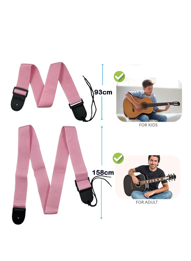 Generic Premium Cotton Guitar Strap - Adjustable Length, Comfortable, and Durable - Ideal for All Guitar Types - Mike Music - Image 2