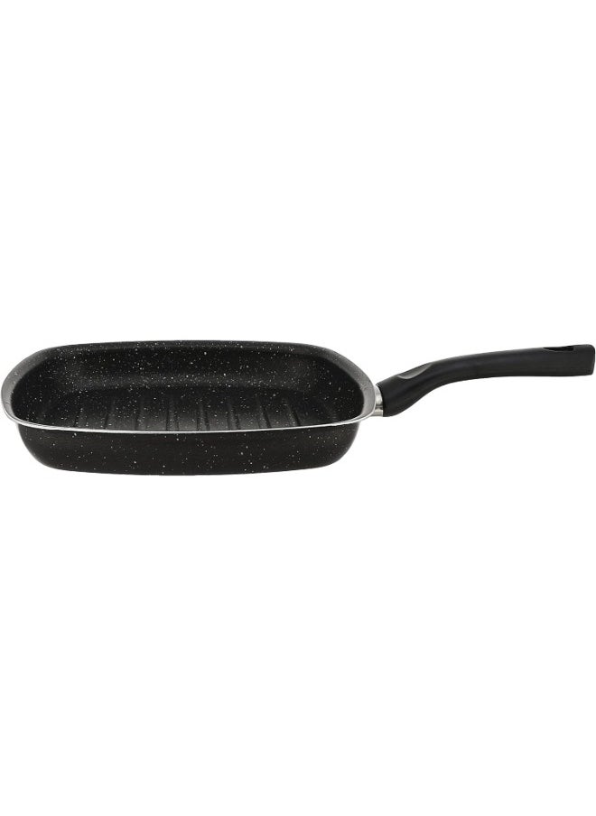 LAZORD - 1 Piece Granite Grill Pan 27cm -Black - Image 1