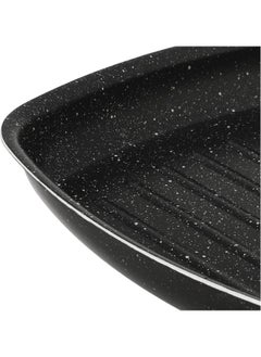 LAZORD 1 Piece Granite Grill Pan 27cm -Black  - Image 4