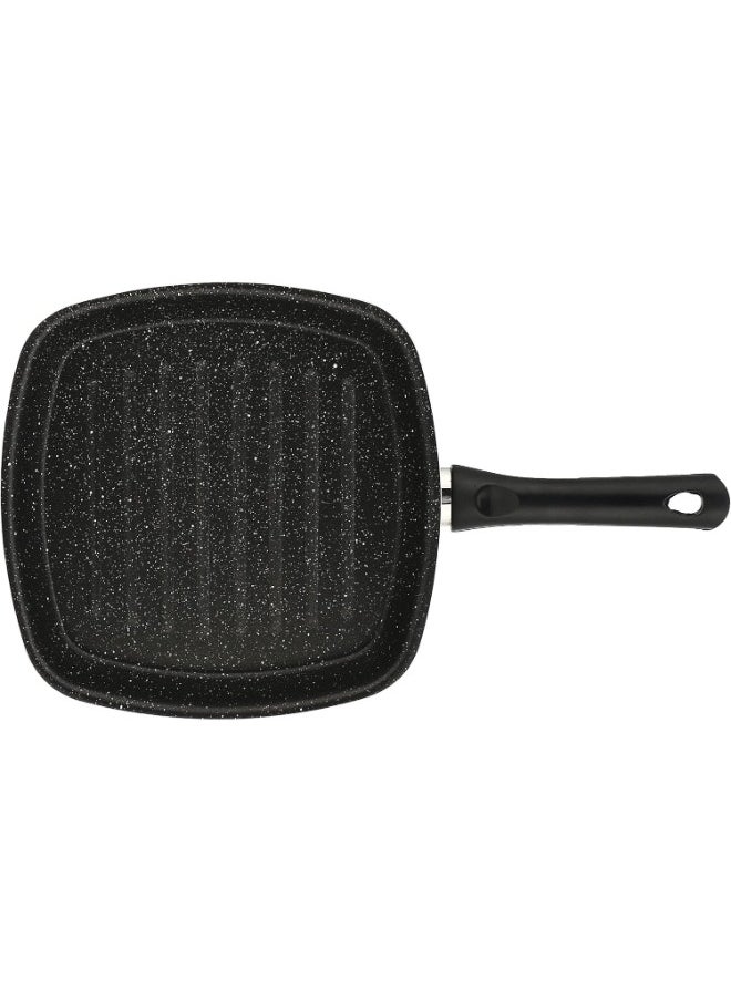 LAZORD - 1 Piece Granite Grill Pan 27cm -Black - Image 1