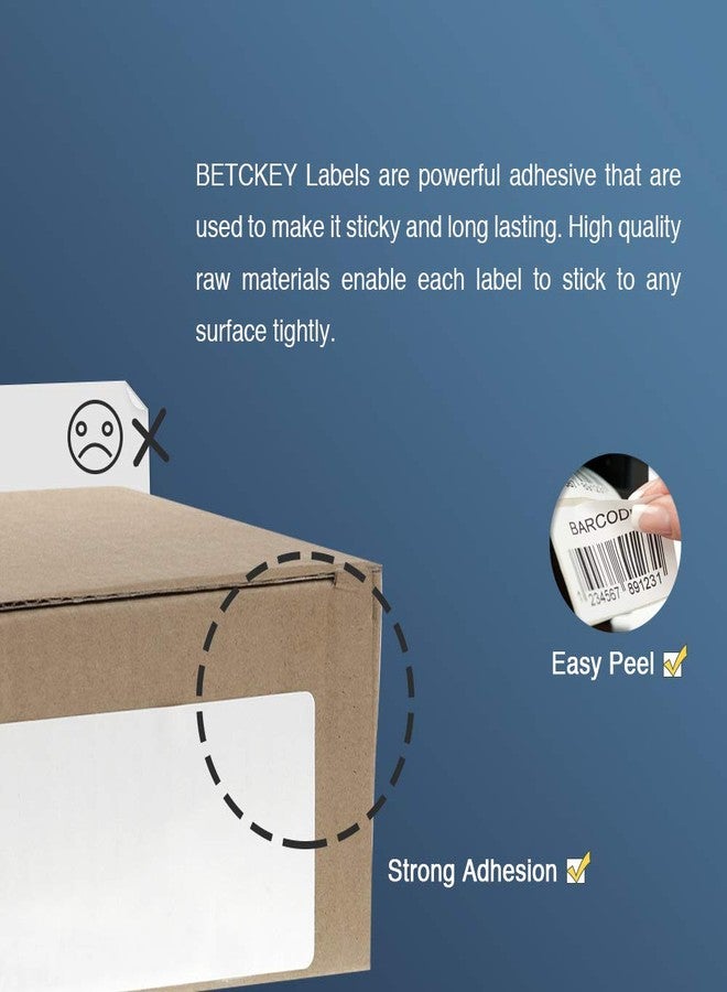 بيتكي BETCKEY - ملصقات عناوين قياسية بديلة لطابعة Brother DK-1201 (1.1 بوصة × 3.5 بوصة)، متوافقة مع طابعات ملصقات Brother QL [لفة واحدة / 400 ملصق، أزرق فاتح] - Image 4
