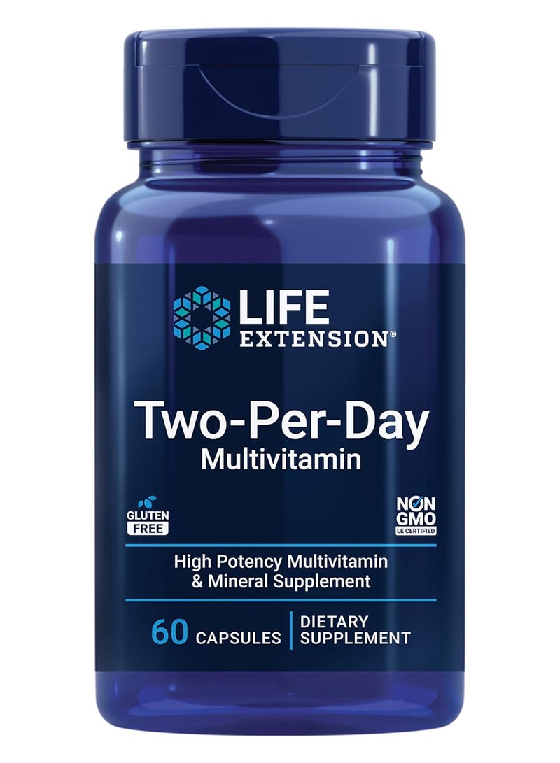 Life Extension Two Per day Multivitamin And Minerals 60 Capsules - Image 1