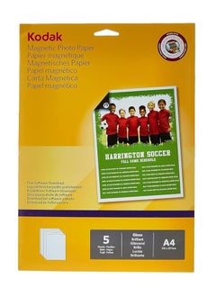 Kodak Magnetic Photo Paper A4 5 Sheets  - Image 1
