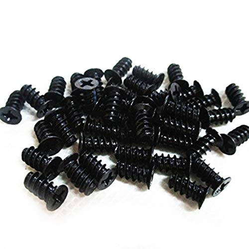 Easycargo PC Case Fan Screws for 60mm, 70mm, 80mm, 90mm, 92mm, 120mm, 140mm (50 Pack Black) - Image 1