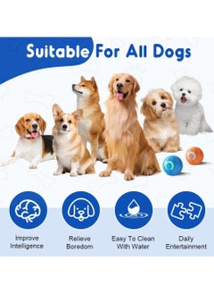 Kimaya Interactive Dog Toy Ball, Magic Ball Dog Toy, Interactive, Intelligence Toy for Dogs, Automatic Rolling Dog Ball for Small, Medium, Large Dogs (Blue)  - Image 4