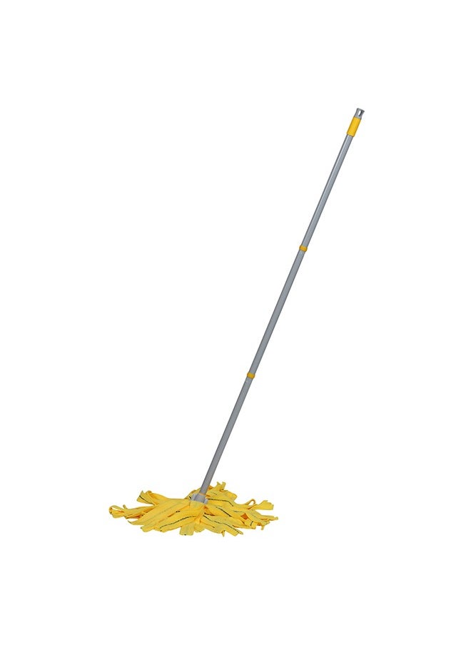 APEX Microfibre Soft And Easy Wash Stain Remover Mop With Abrasive Band With 3-Piece Steel Handle Set 120 cm  - Image 1