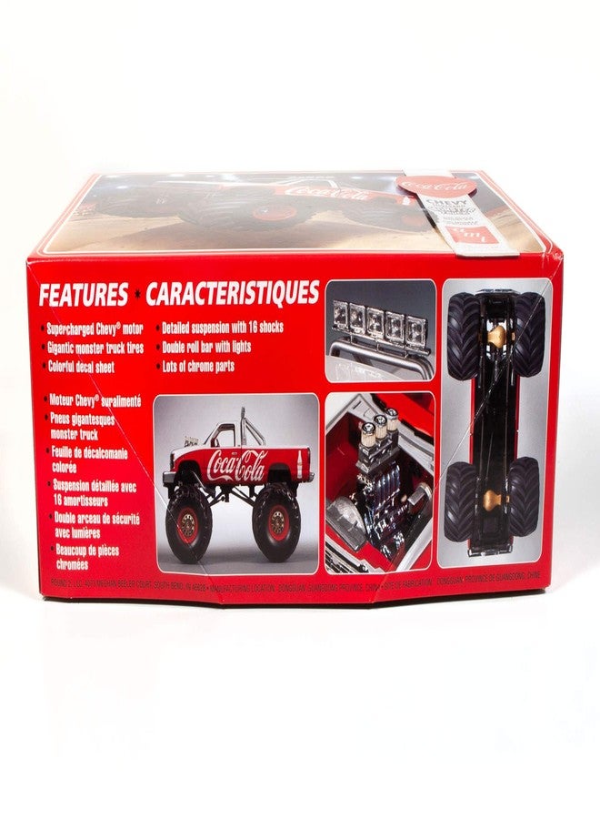AMT Skill 2 Model Kit Chevrolet Silverado Monster Truck Coca-Cola 1/25 Scale Model - Image 5