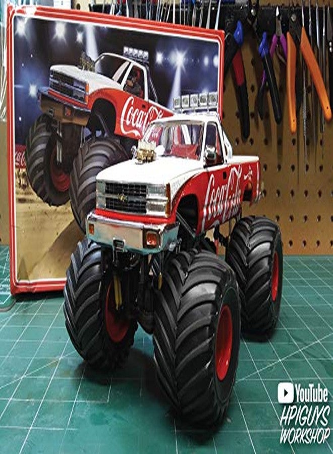 AMT Skill 2 Model Kit Chevrolet Silverado Monster Truck Coca-Cola 1/25 Scale Model - Image 4