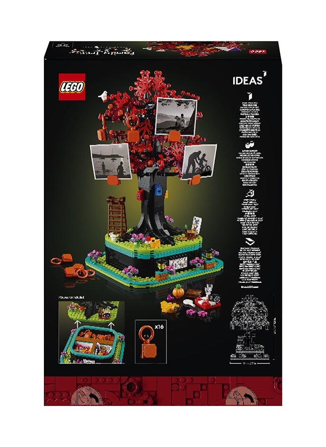 LEGO 21346 Ideas Family Tree, Gift Idea, Home Office Decor, Display Stand For Photos And Keepsake Items, Creative Building Set For Adults, Relaxing Activity (1,040 Pieces)  - Image 3