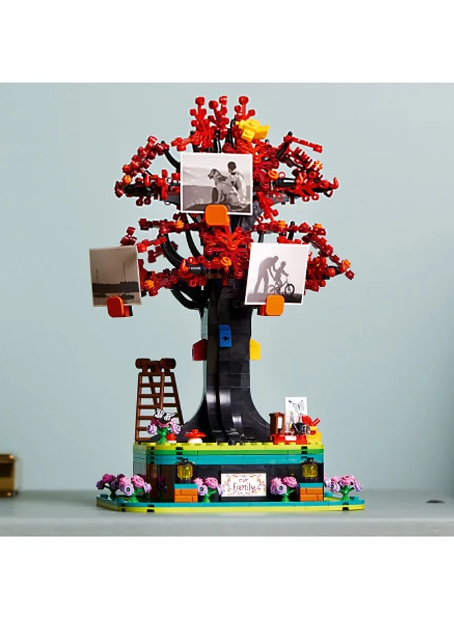 LEGO 21346 Ideas Family Tree, Gift Idea, Home Office Decor, Display Stand For Photos And Keepsake Items, Creative Building Set For Adults, Relaxing Activity (1,040 Pieces)