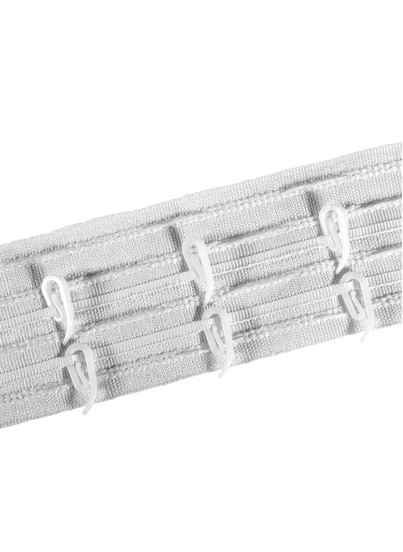 RATSAW - White Plastic Curtain Hooks for Door Curtain Window Curtain Curtain Header Tape Drapery Hooks 100 Pack 2.8 1.2cm - Image 1
