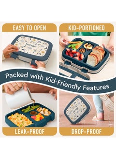 Bentgo Kids Prints 5 Compartment Lunchbox Skies  - Image 3