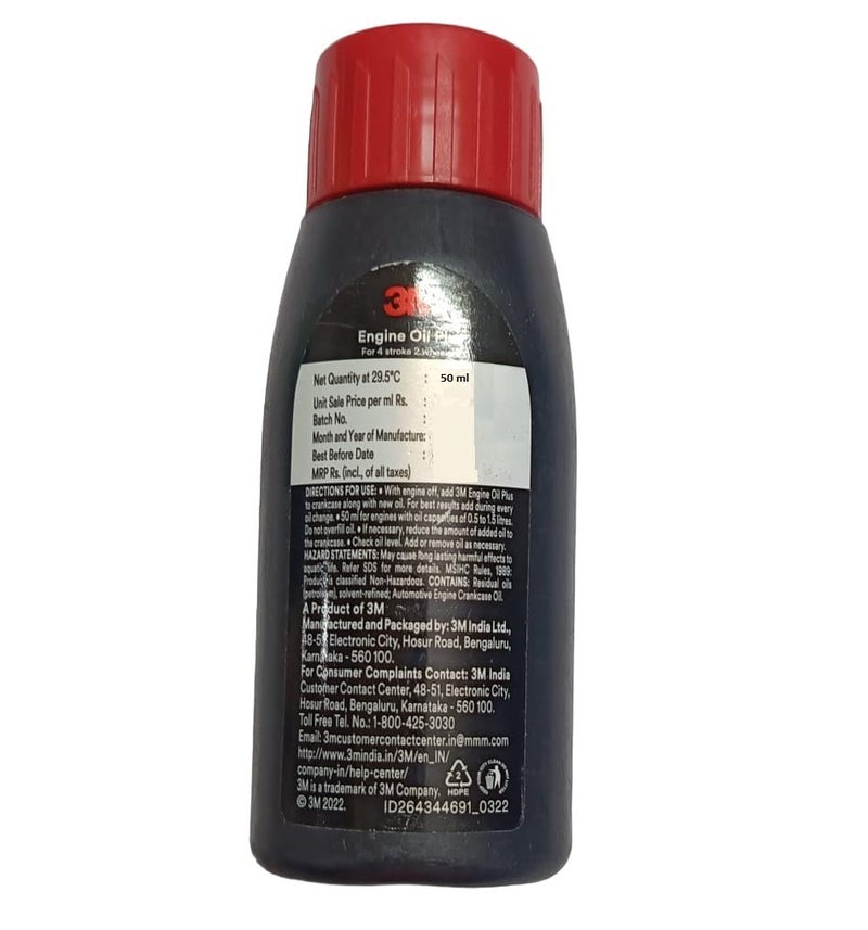 3M Engine Oil Plus for 4 Stroke Two Wheelers (50 ml) - Image 2