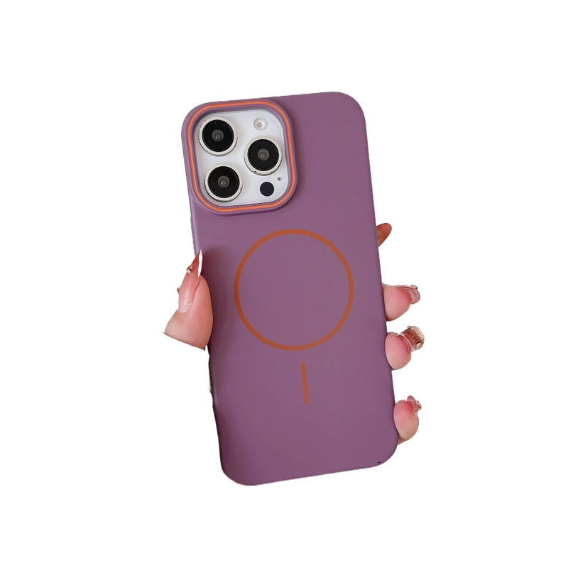 MS PC MagSafe Case for iPhone 14 / 14 Plus / 14 Pro / 14 Pro Max with Two-Tone Frame and Skin-Feel Matte Finish plus Shockproof plus Strong Magnetic plus Drop Protection in Black - Image 5