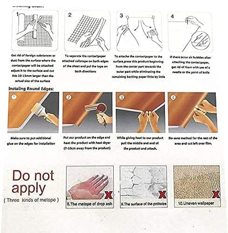 COSMOS STAR ورق جدران أزرق بحري صلب قابل للتقشير واللصق ورق لاصق غير لامع من الفينيل للجدران والخزائن والرفوف وسطح العمل في المطبخ (12 × 50 بوصة، أزرق بحري لامع) - Image 4