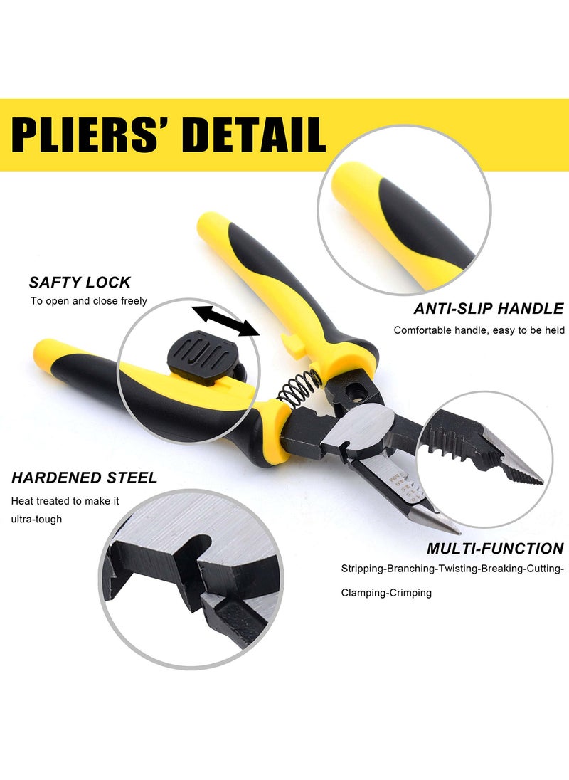 Generic Wire Stripper Plier - 7-in-1 Multi-function Wire Stripping and Cutting Tool for Electric Cable Stripping, Cutting, and Crimping  - Image 5