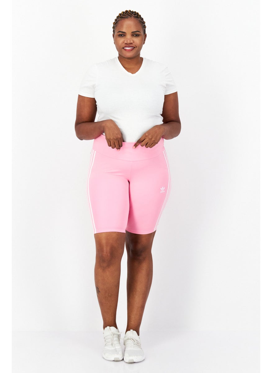 adidas Originals Women Plus Size Training Short, Pink  - Image 2