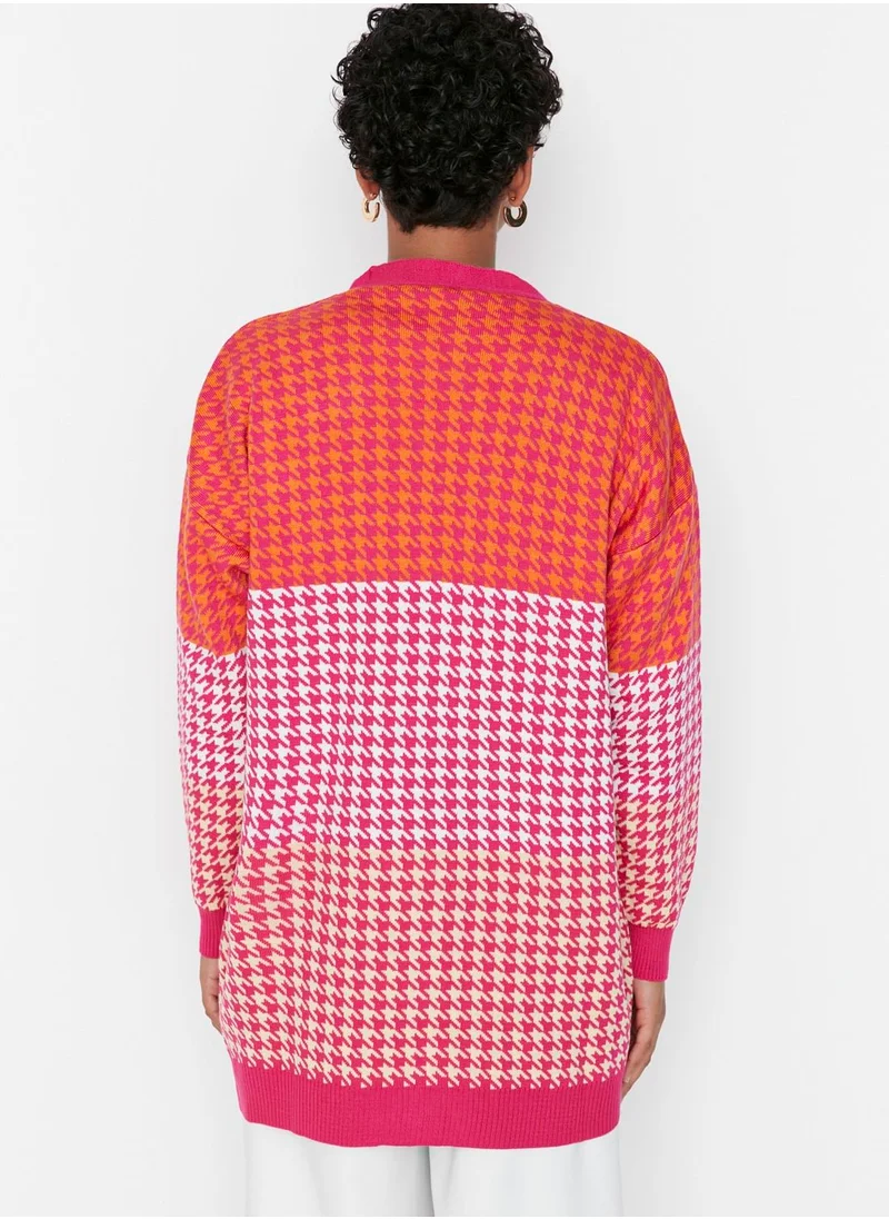 ترينديول Colorblock Oversized Cardigan