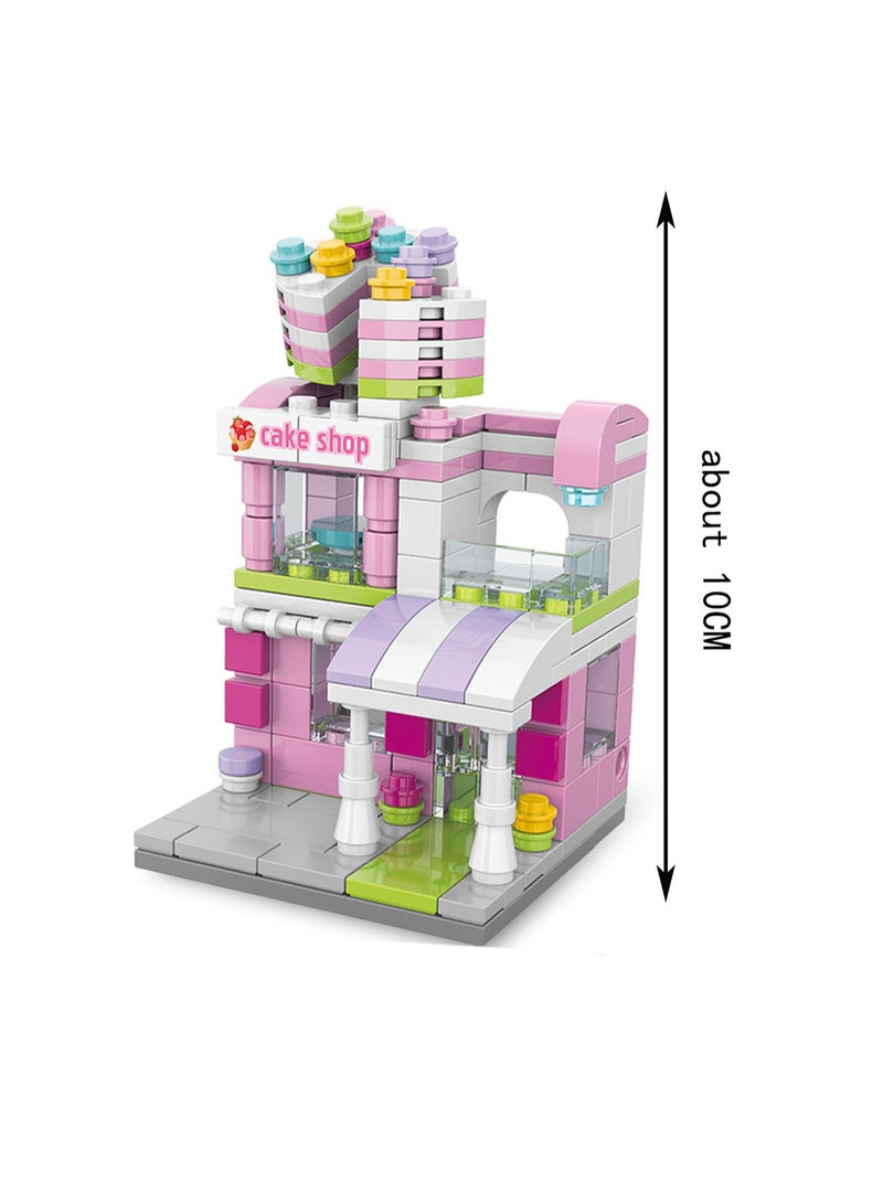 Cake Shop 185pcs Street View Series Building Block Assembly Kit Game And Engineering Toys, Home Decoration, Building Model Creative Gift - Image 2