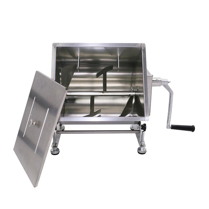 HAKKA 15LB75L MANUAL MEAT MIXER STAINLESS STEEL 10L TILT TANK MEAT MIXER FOR SAUSAGE MIXING MAX15LB75L FOR MEAT