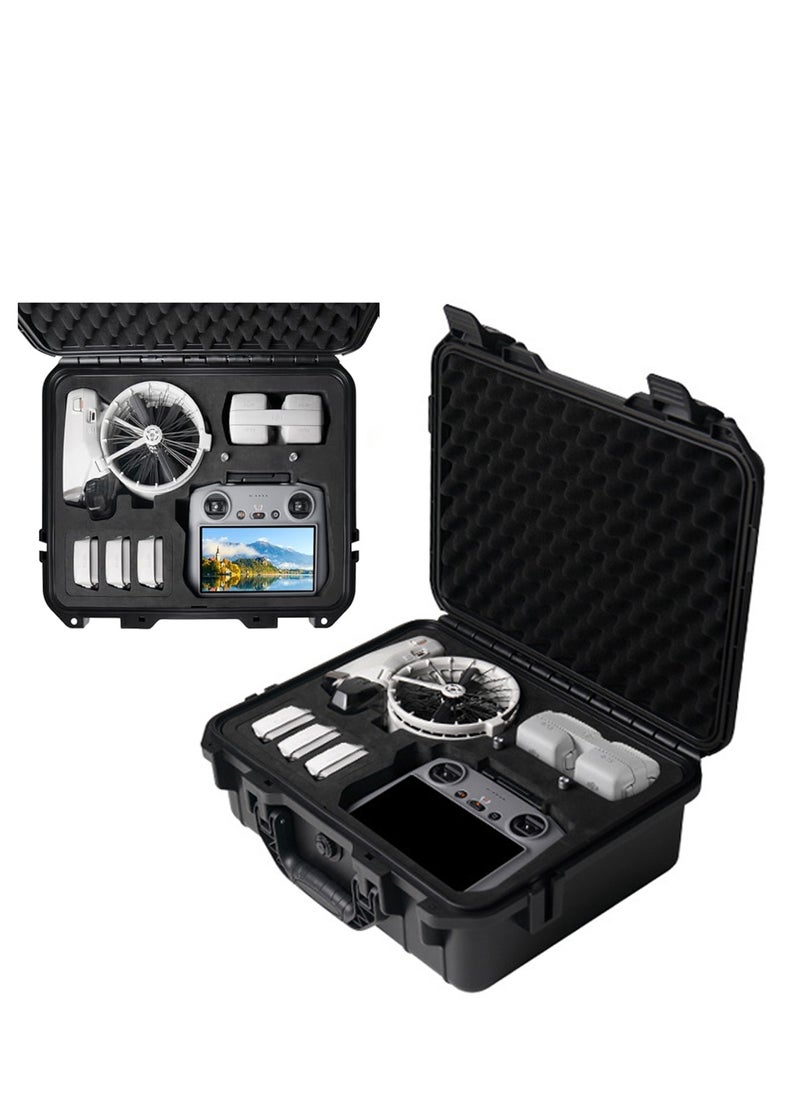 KASTWAVE Waterproof Hard Case for DJI Flip, Drone Waterproof Hard Carrying Case, Compatible with 7 Batteries and Other Flip Accessories, Drone Accessories for DJI Flip and RC2/RC/RC-N3/N2/N1  - Image 1