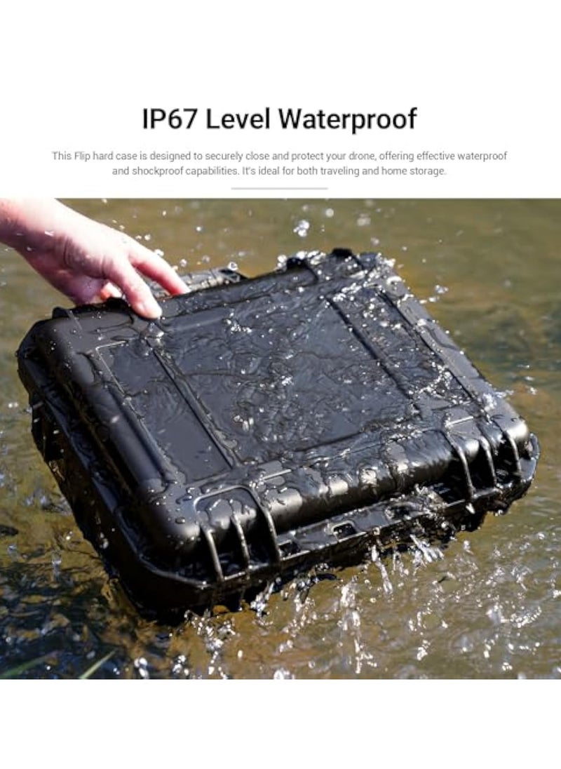 KASTWAVE Waterproof Hard Case for DJI Flip, Drone Waterproof Hard Carrying Case, Compatible with 7 Batteries and Other Flip Accessories, Drone Accessories for DJI Flip and RC2/RC/RC-N3/N2/N1  - Image 5