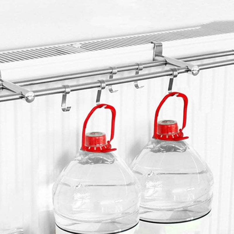 40cm Stainless Steel Heated Towel Rail Radiator Drying Rack Adjustable Bathroom Warmer - Image 3