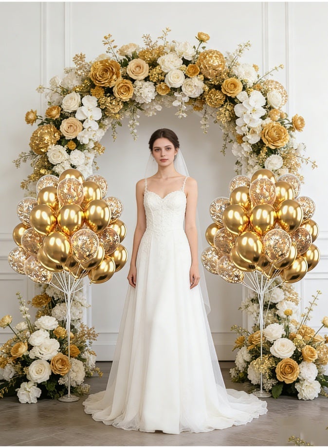 90PCS Ramadan Mubarak Party Balloons Set,12 Inch Balloons Ideal for Eid Al-Fitr, Baby Shower,  Wedding  and More Party Decorations - Image 4