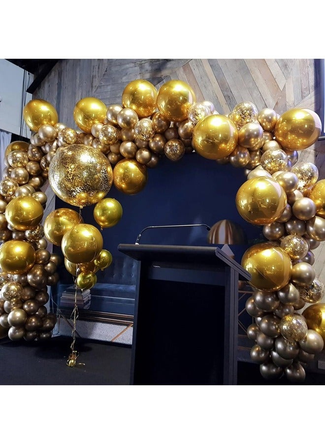 90PCS 12-inch Balloons with Gold Ribbon for Party Birthday Wedding Bridal Shower Decorations  - Image 5