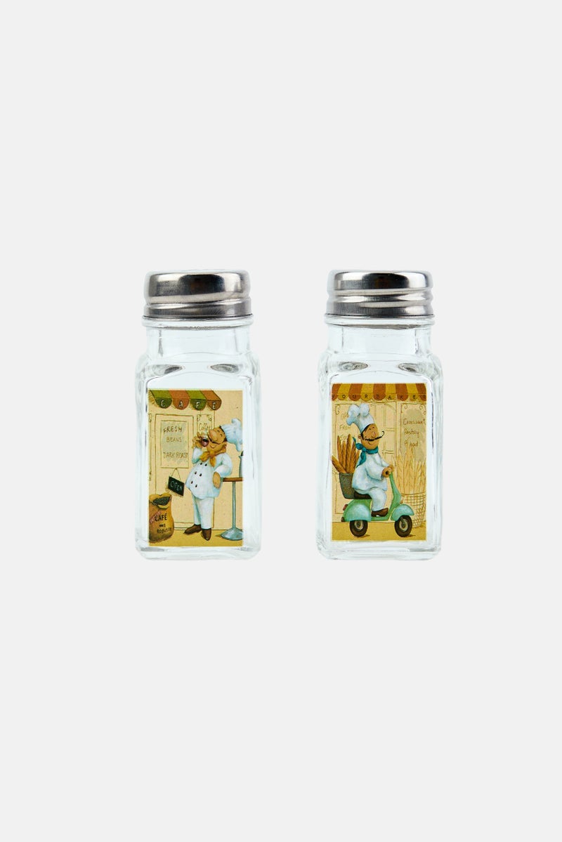 Precious Home 2 Pieces Chief Salt And Pepper 790ml, Transparent - Image 1
