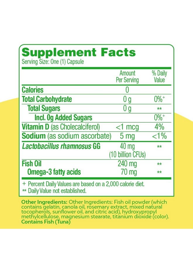 Culturelle Culturelle 3-in-1 Complete Probiotic Daily Formula, Once Per Day Probiotic Supplement, Helps Your Digestive System Work Better, Supports Natural Immune Defenses, Plus Omega 3's, Non-GMO, 30 Count - Image 2