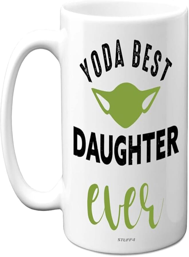 Stuff4 Daughter Gifts, Yoda Best - 11oz Ceramic Dishwasher Safe Coffee Mugs, Daughter Mugs, Gifts for Daughter, Gifts for Daughters from Mothers, Special Gifts for Daughters