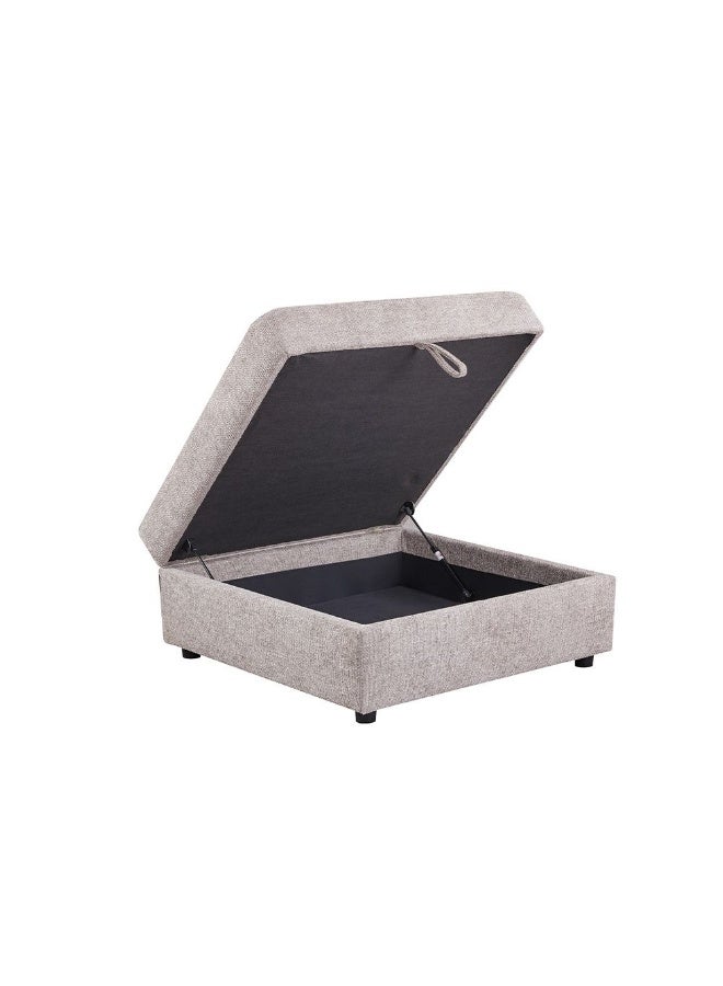 DANUBE HOME Odum Square Ottoman With Storage Multi-Functional Stool Upholstered Footrest Modern Design Furniture For Living Room Bedroom L99Xw99Xh47Cm - Image 5